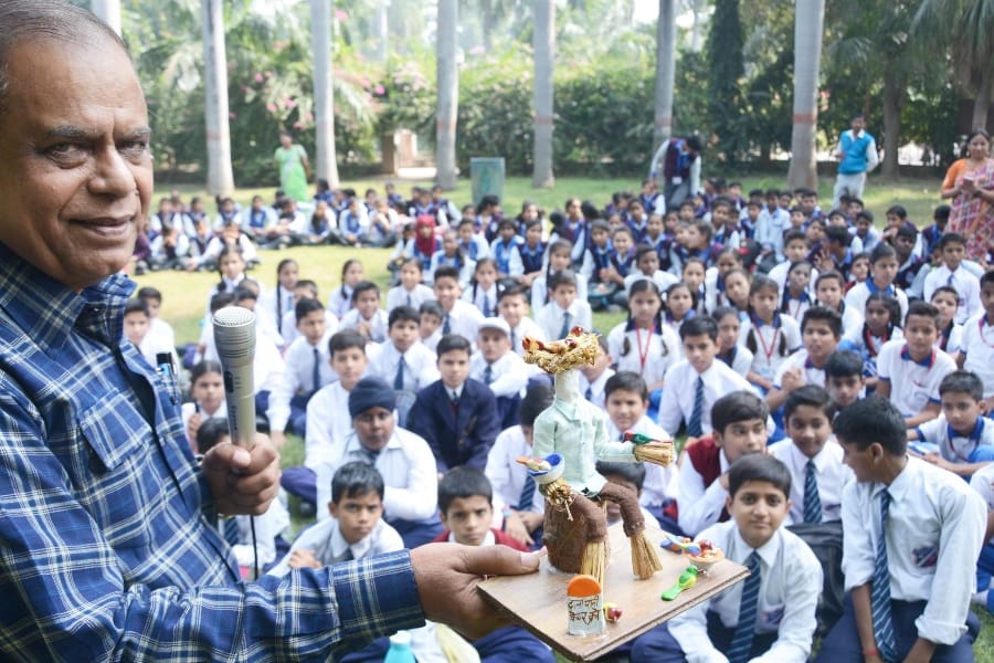 Crow care day in zoo in Lucknow.