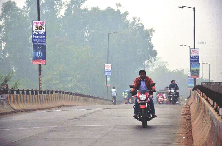 Cold with fog, mercury hit 8.8 degrees Celsius