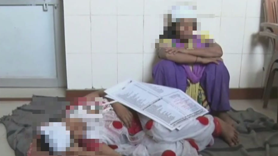 mother and her daughter forced to jump of train due to misdeed
