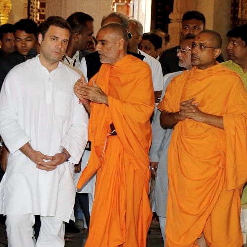 Rahul Gandhi's Gujarat visit Focuses On Temple Visits