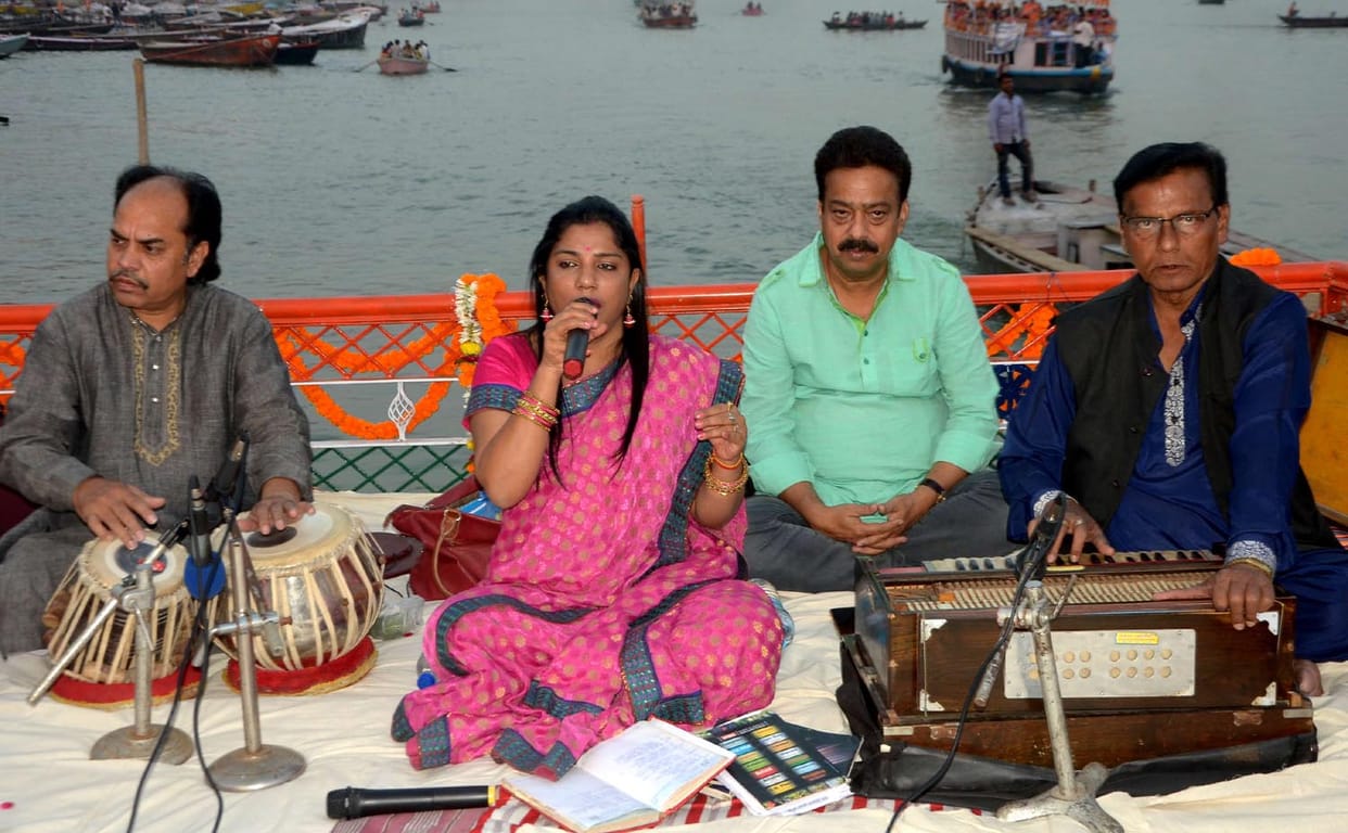 music event on ship in memory of girija devi