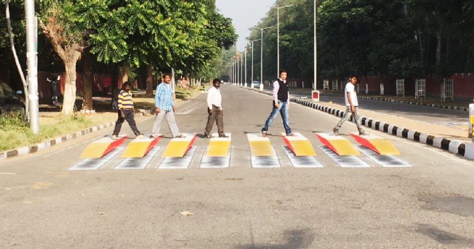 Chandigarh's 3D Zebra crossing will prevent accidents
