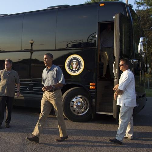 Ground Force One: US president 1.1 Million Dollar armored bus features and interior