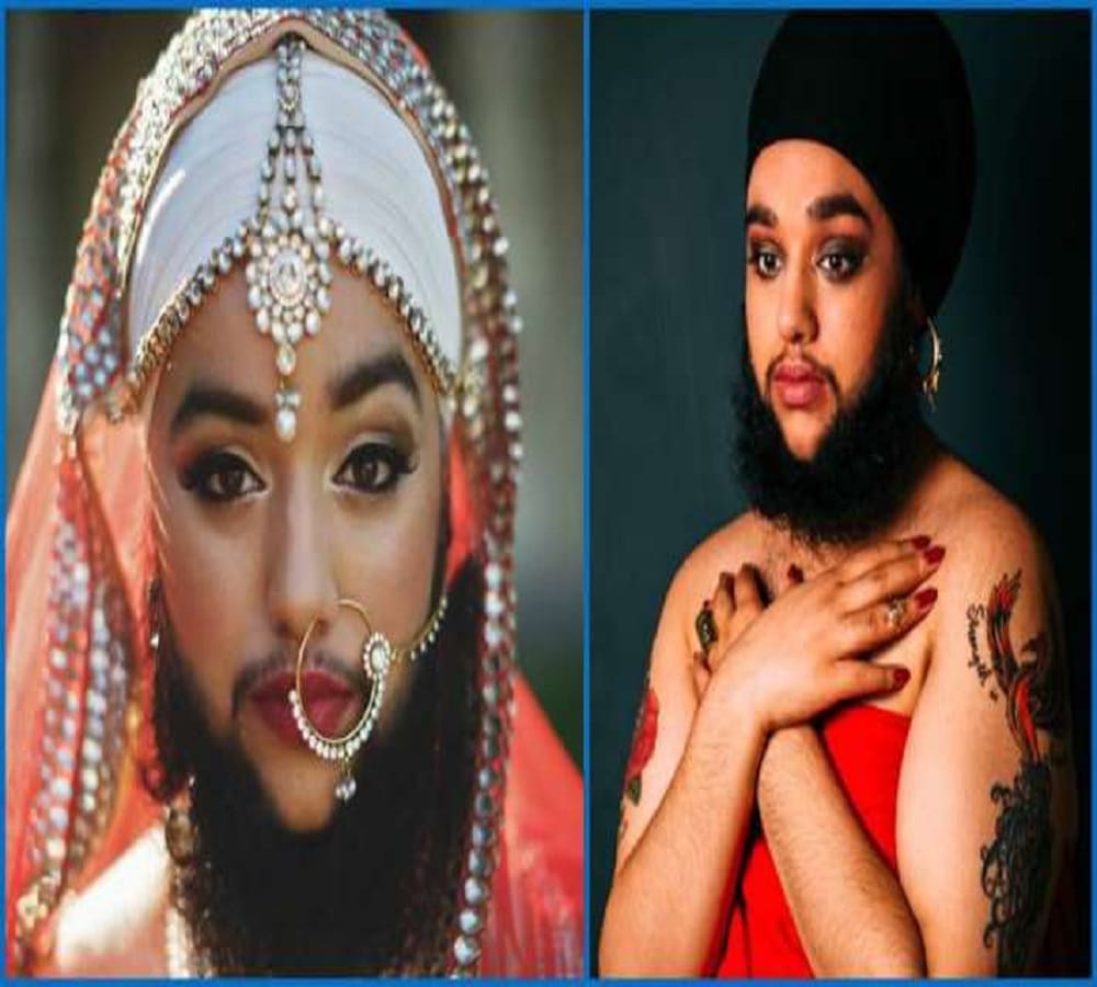 women with beard looks like an celebrity