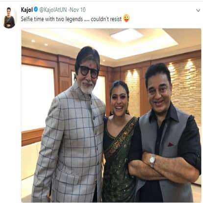 Kamal Haasan reacts on Kajol getting trolled over a selfie case