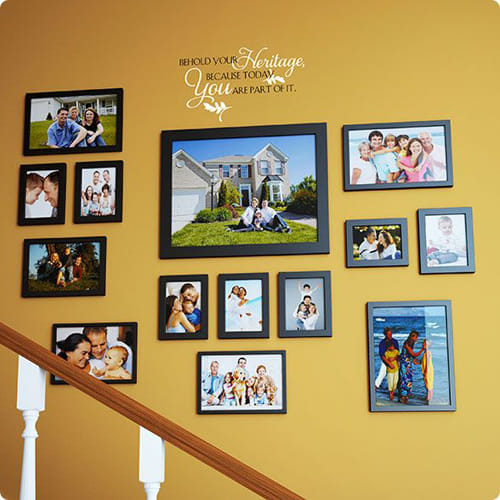 tips for family photo if you hang on wall of home according to feng shui