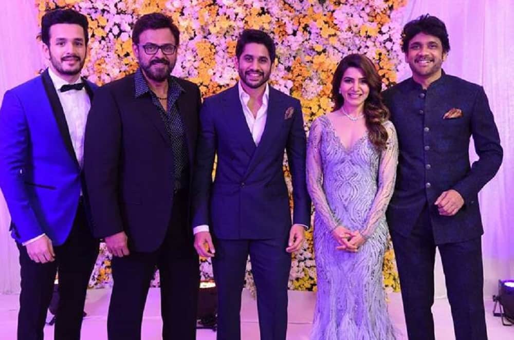 Photos Of Samantha Ruth Prabhu And Naga Chaitanya Wedding Reception At Hyderabad