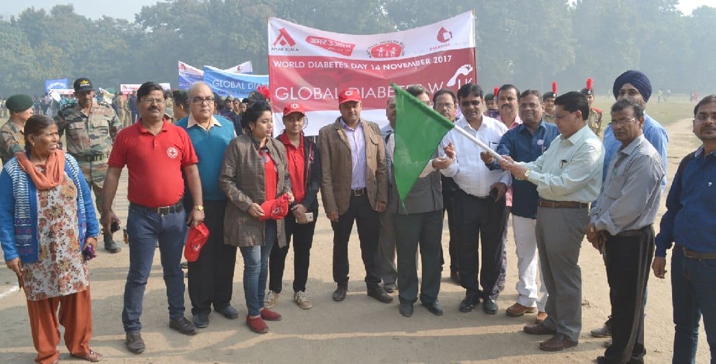 साइलेंट किलर डायबिटीज से बचाव के लिए निकली रैली