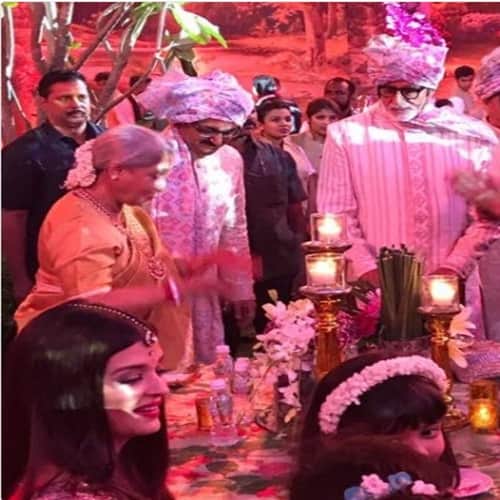 Aishwarya Rai, Abhishek Bachchan and Aaradhya do the bhangra at a wedding