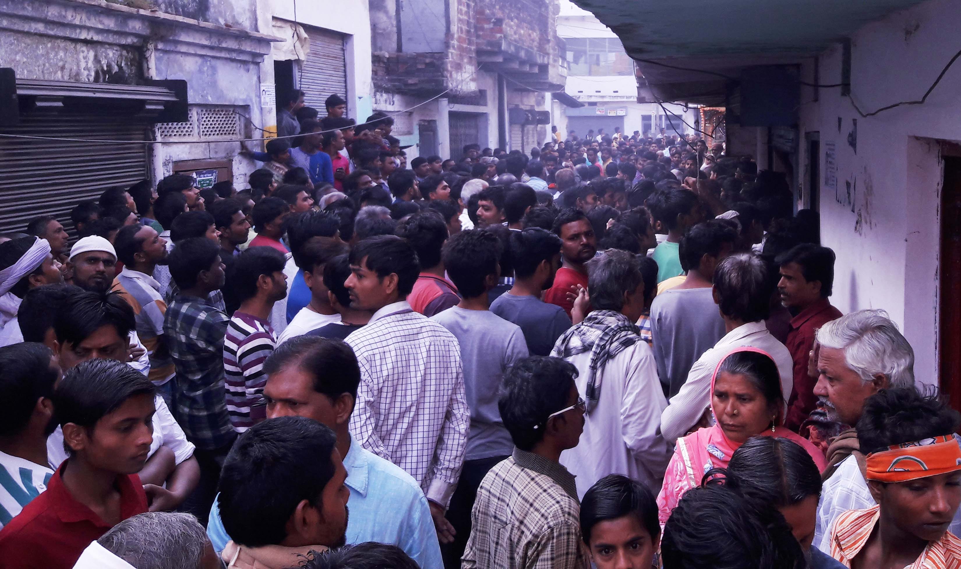 see the photos of bhadohi cracker factory explosion