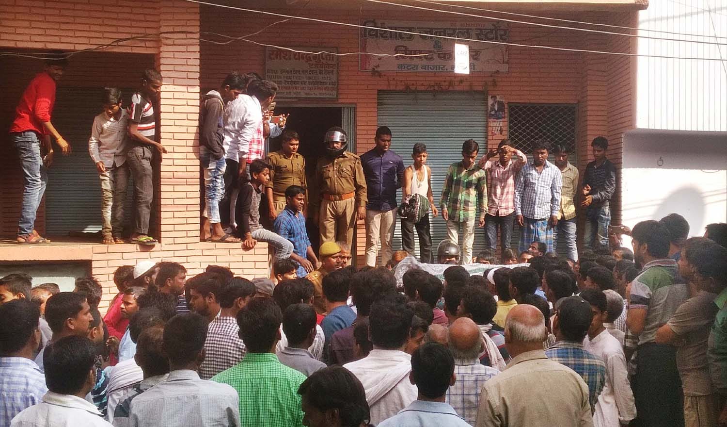 see the photos of bhadohi cracker factory explosion