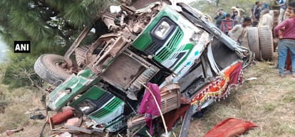 J&K: 22 people injured after a bus skidded off the road and rolled down into gorge in Udhampur