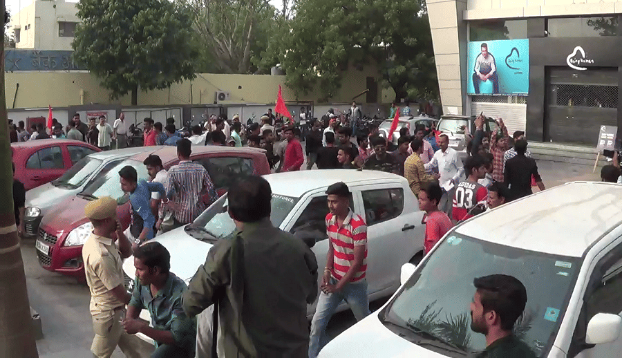 padmavati row: protest of film padmavati in rajasthan