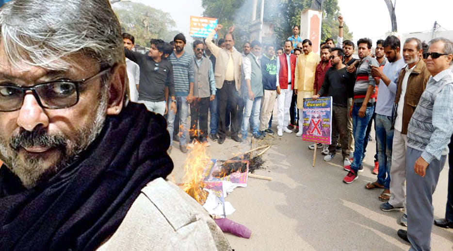 protest against film Padmavati in farrukhabad