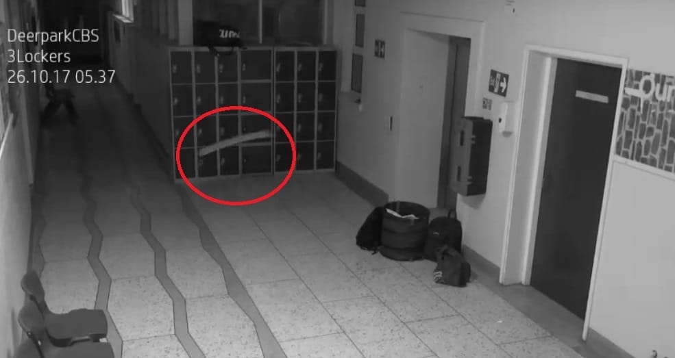 horrible video captured in cctv at ireland school