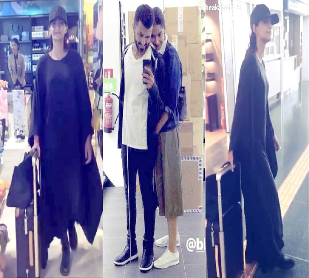 sonam kapoor leaves for singapore to meet her boyfriend anand