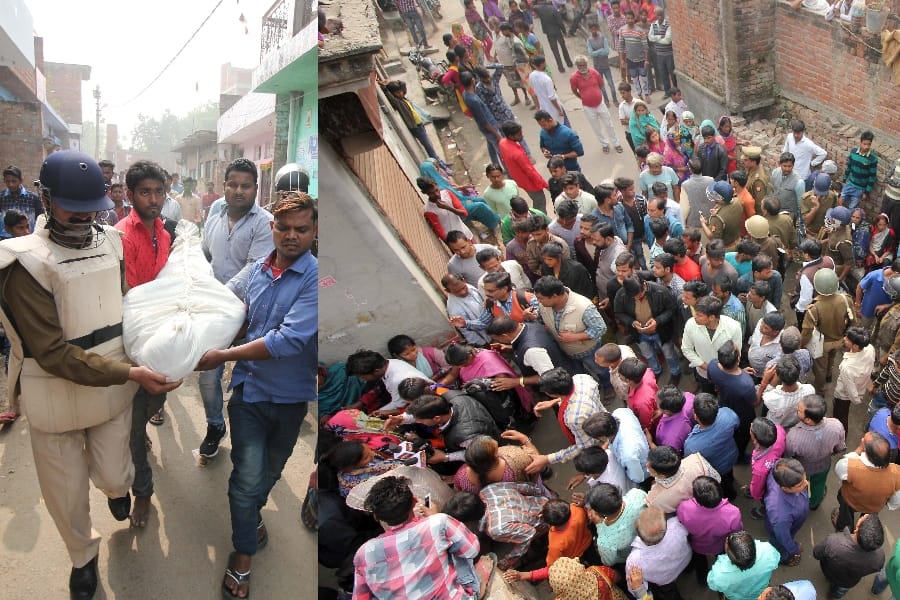 A man commits suicide after getting threat by police.