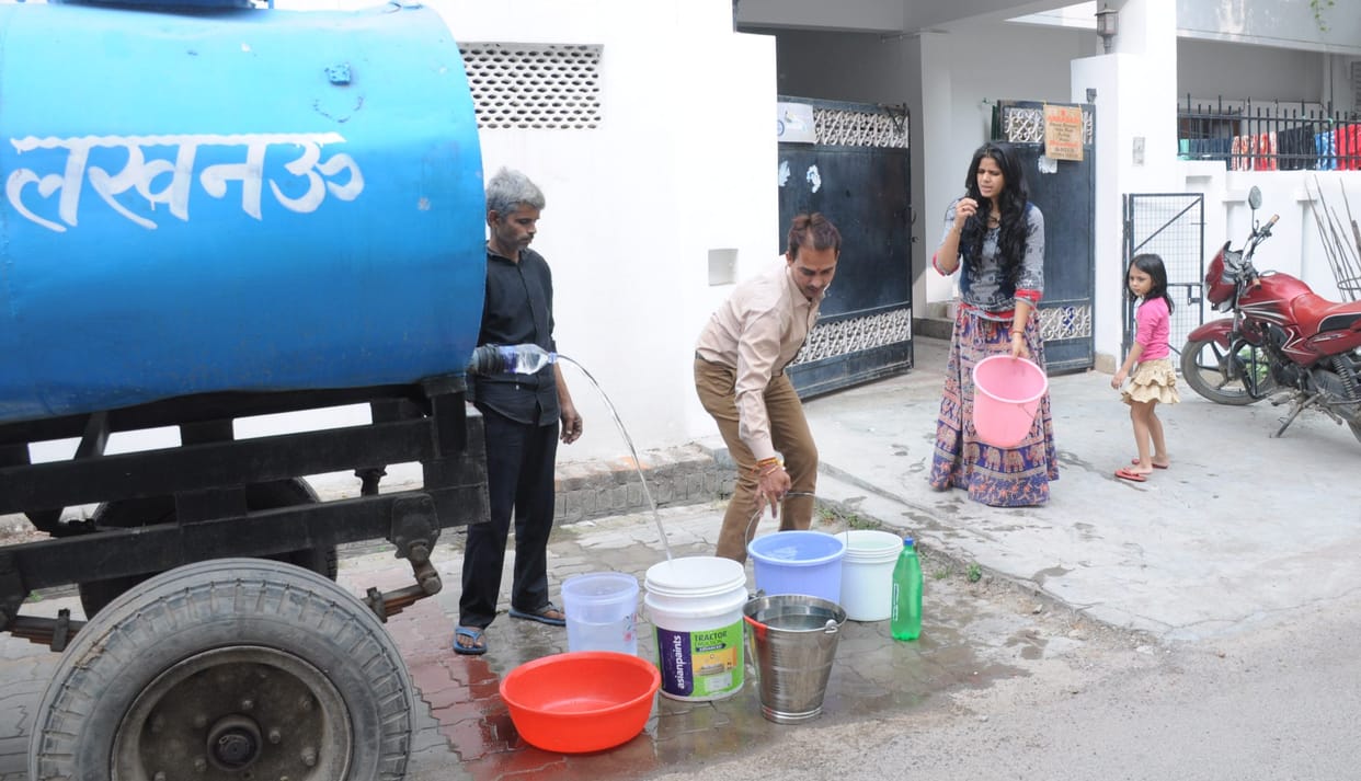 water crises in indira nagar 