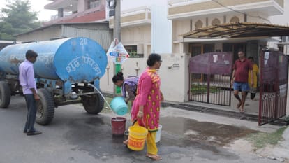 water crises in indira nagar 