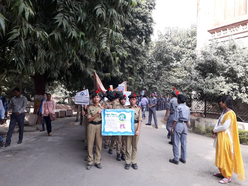 amar ujala foundation initiatives, walk against diabetes in varanasi