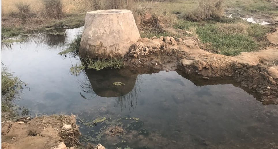 20 acres of land wasted by the  dirty water of factories 