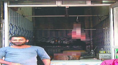 what is this? CM visits and meat is being sold in the open