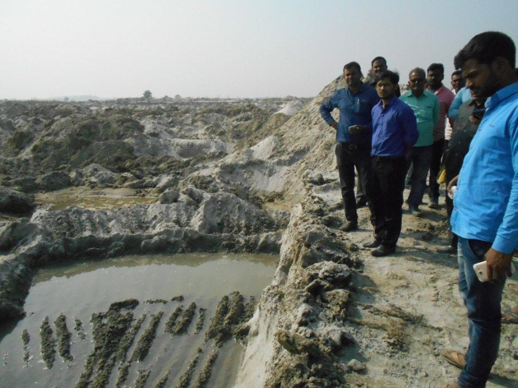  mesuring of digging prtion started
