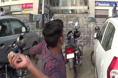 members of karni sena vandalize a cinema hall in kota