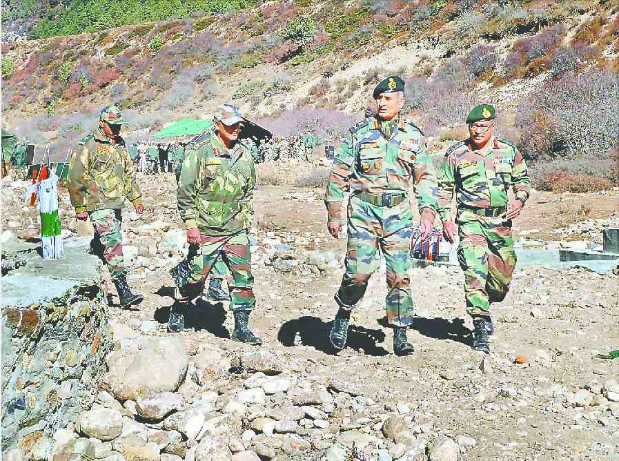 Central Command Army Chief  Air Survey on india China Border
