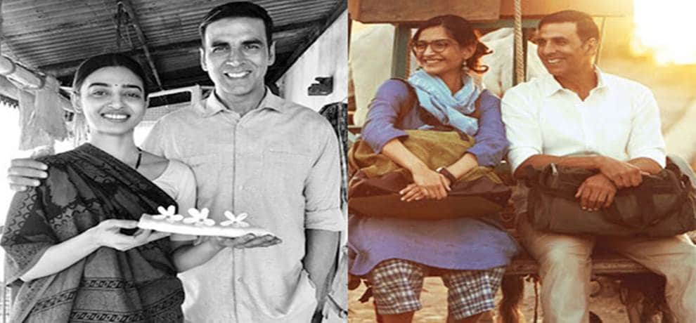 Here is first look of Akshay Kumars Padman, sonam and Radhika is looking vibrant