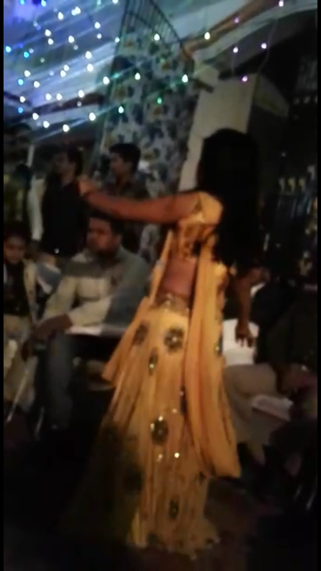 police men with a dancers in Gonda.