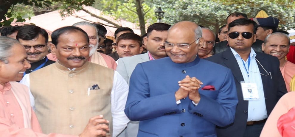 ramnath kovind said spirituality starts where religion stops at yogoda satsang math ranchi