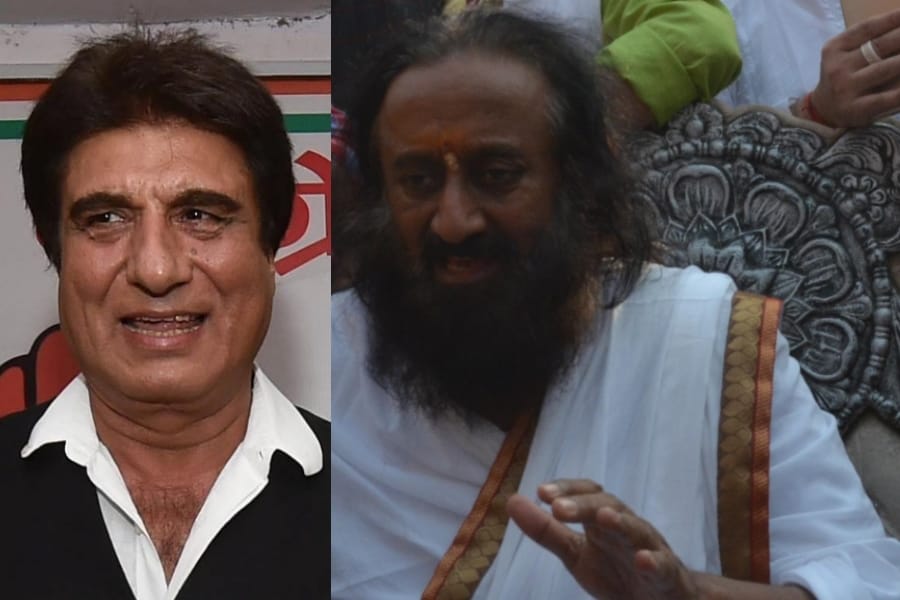 congress on ravishankar's efforts on ayodhya issue.