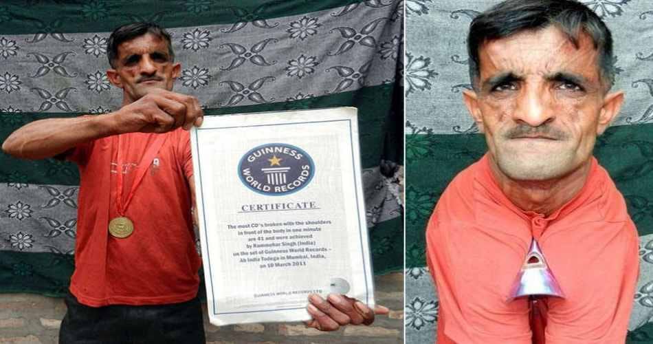 weird stories, unique people, indian rubber man rammehar punia bizarre record in guinness book