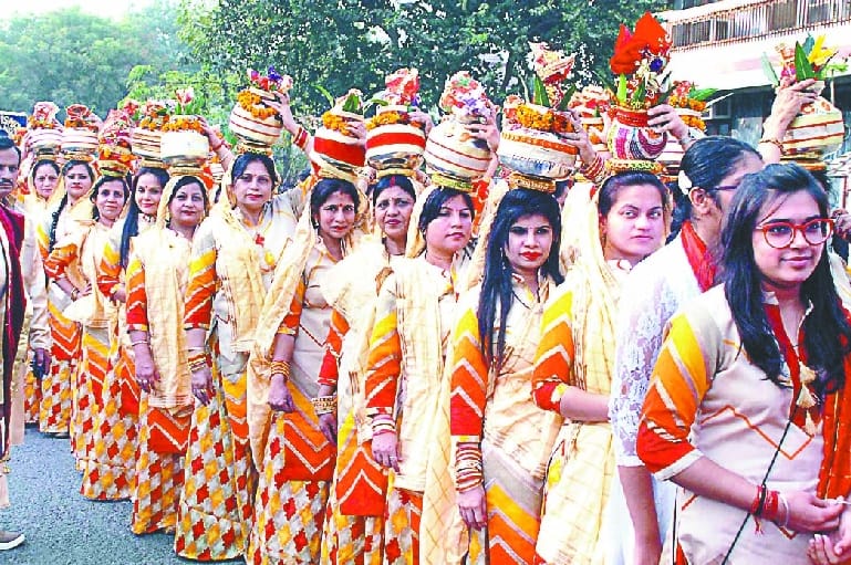 Grand Kalash Yatra in Saharanpur