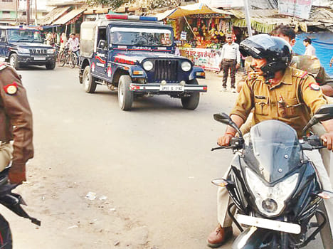 Route march, peace message removed by the jawans