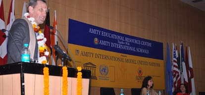 amity international model united nation was attended by many children