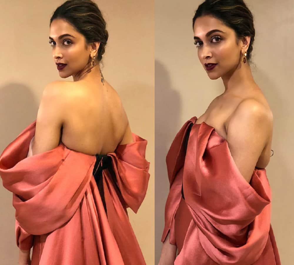 Bollywood actress Deepika Padukone spotted wearing backless dress 