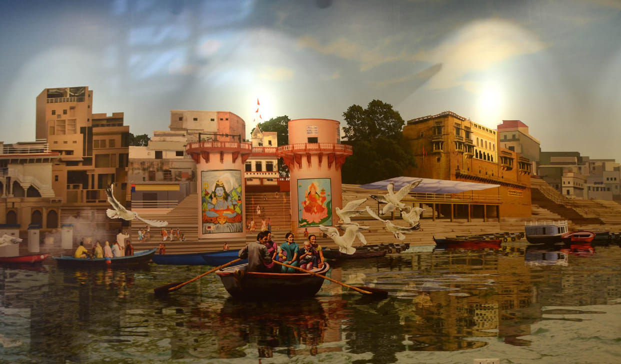 varanasi ghat 3D images at trade facility centre