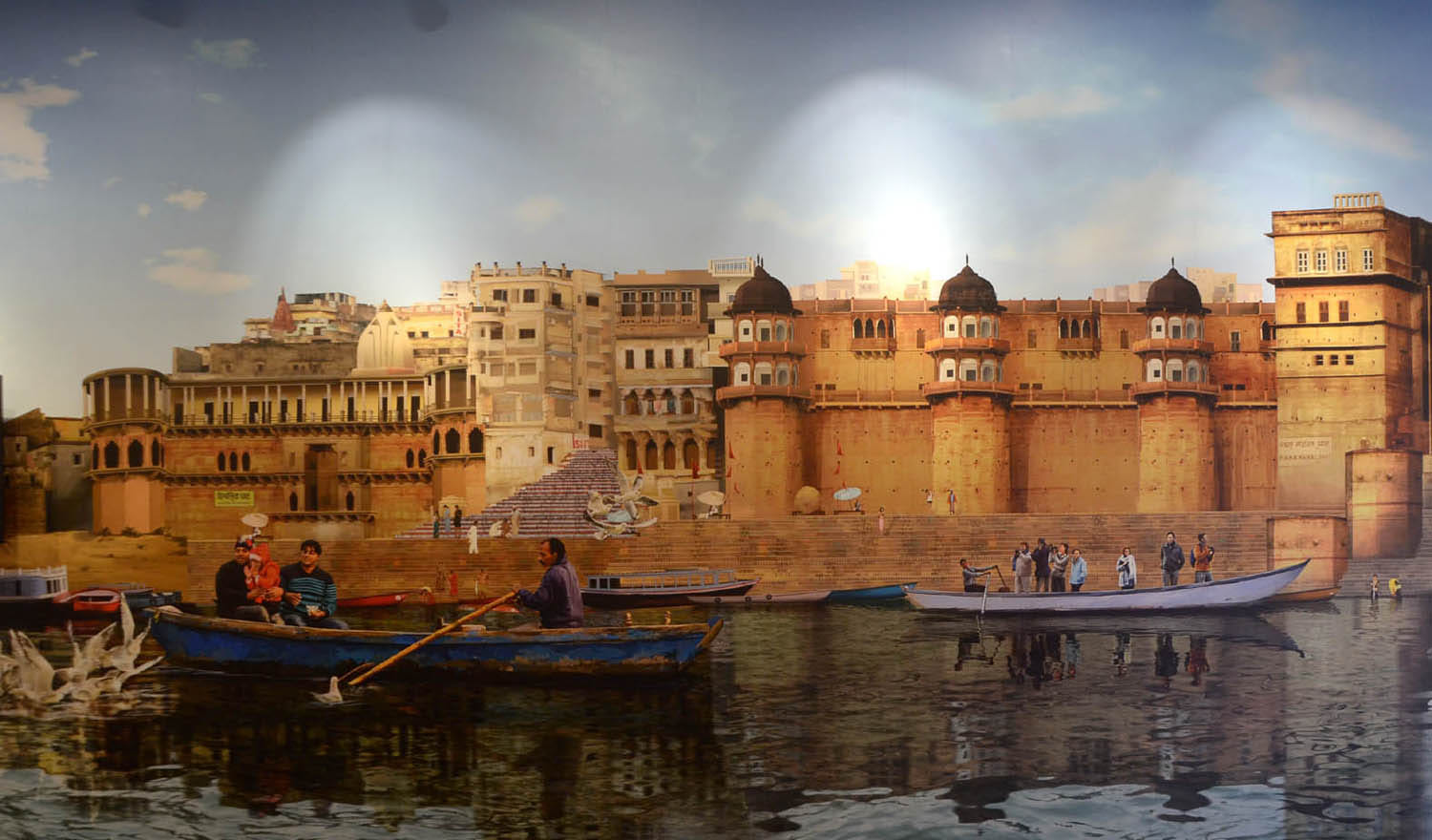 varanasi ghat 3D images at trade facility centre