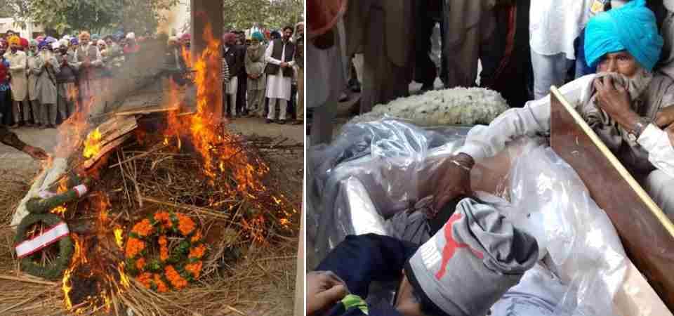 indian army jawan manjinder singh funeral, killed in kulgam encounter