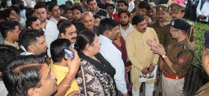 in shiv kumar murder case many bjp workers came at the hospital