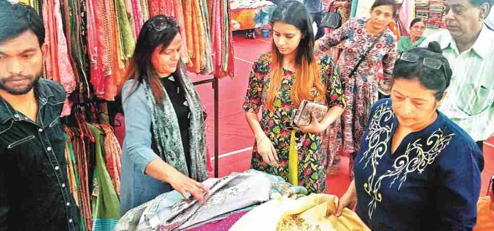 chandigarh kisan bhawan silk expo for winter season