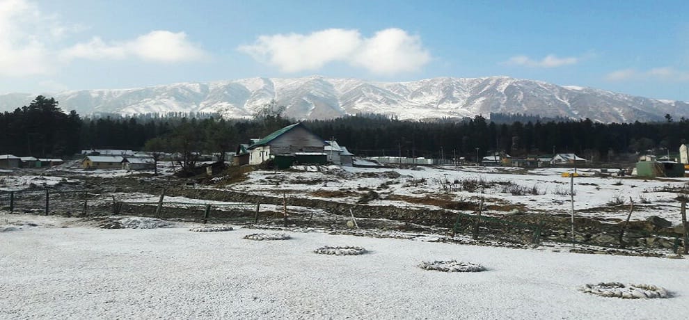 First Snowfall of the Season in jammu and kashmir