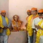 हिंदू महासभा के ग्वालियर दफ्तर में नाथूराम गोडसे की मूर्ति