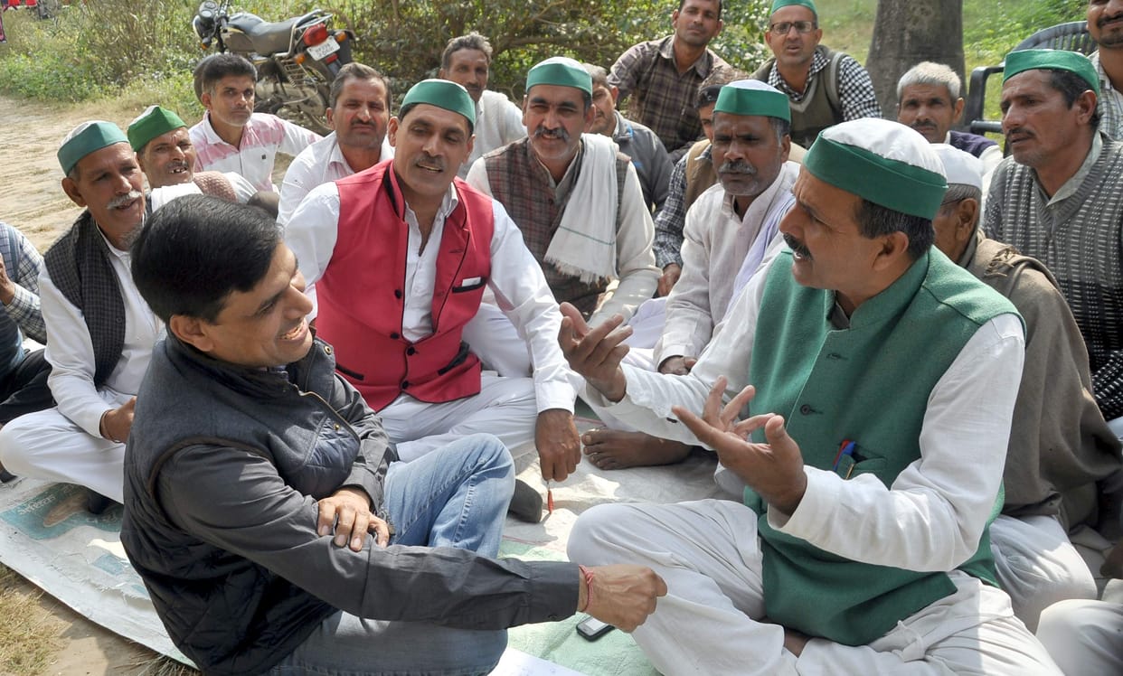 farmer in dso office