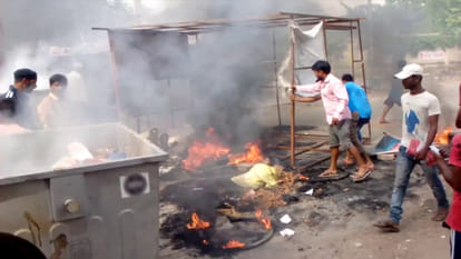 Here are two communities fight because of sound speaker.