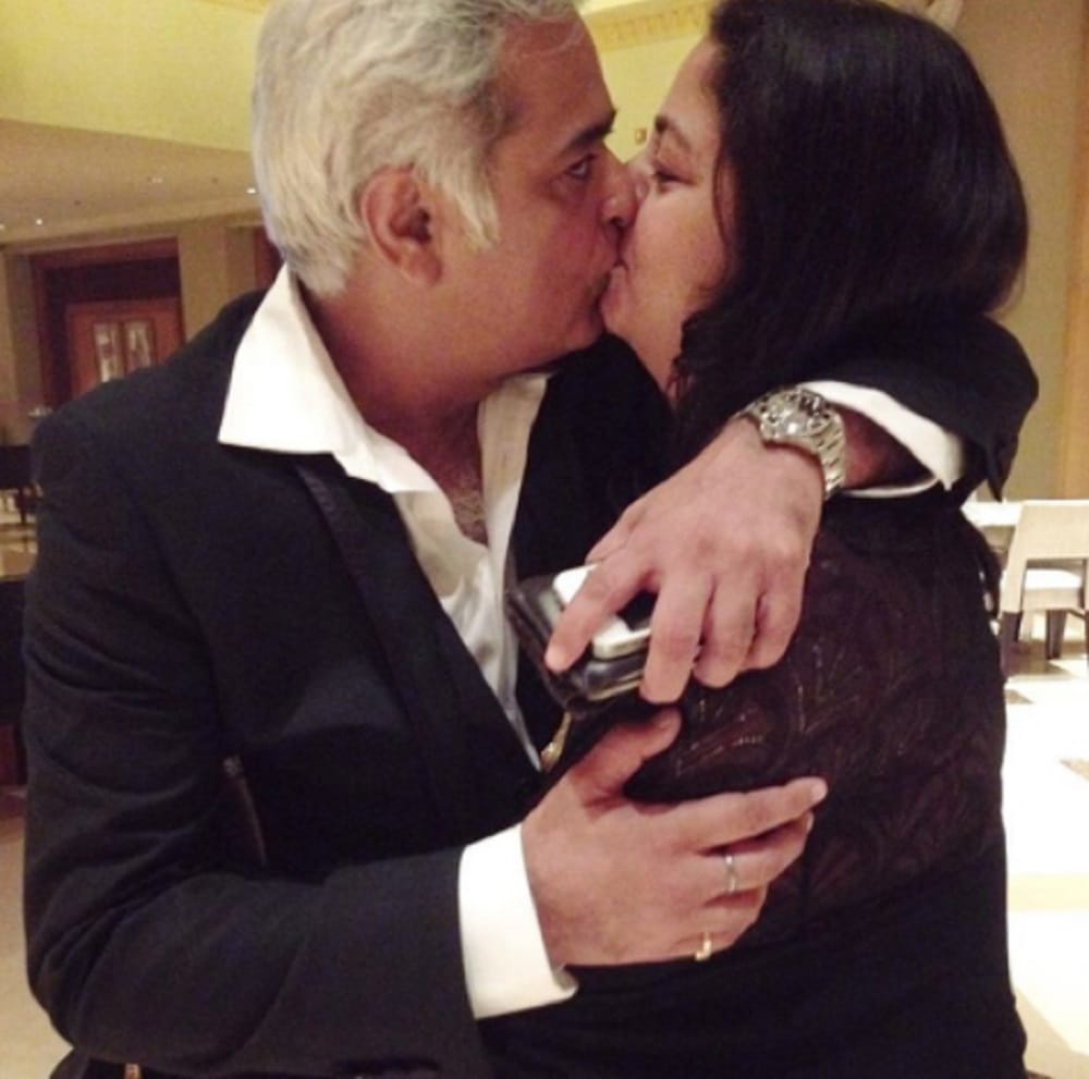 Hansal Mehta Shared Picture Kissing Wife Safeena Husain On Social Media