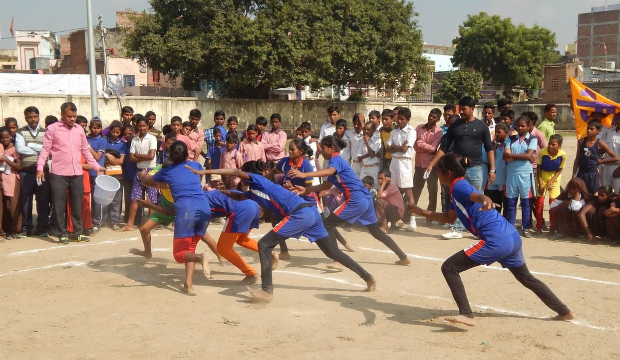 Girls' bets shown in kabaddi