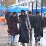  weather in the kashmir valley has changed, Heavy rain today in srinagar